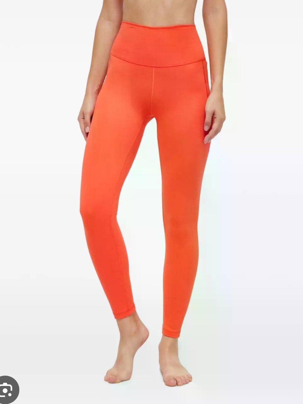 NWT Alo Yoga TANGERINE Orange 7/8 High Waist Airbrush Legging size XS Pants